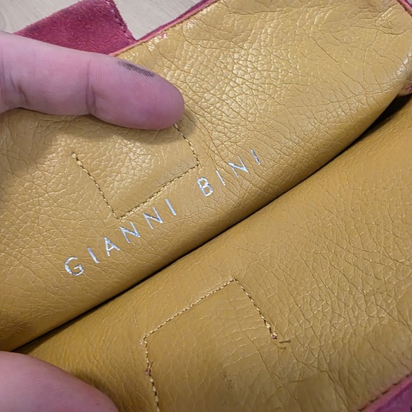 Gianni Bini Pink Suede Festival Going Out Cowgirl Mid Calf Boots Sizs 9.5M - Picture 12 of 12